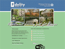 Tablet Screenshot of fidelityrealty.com